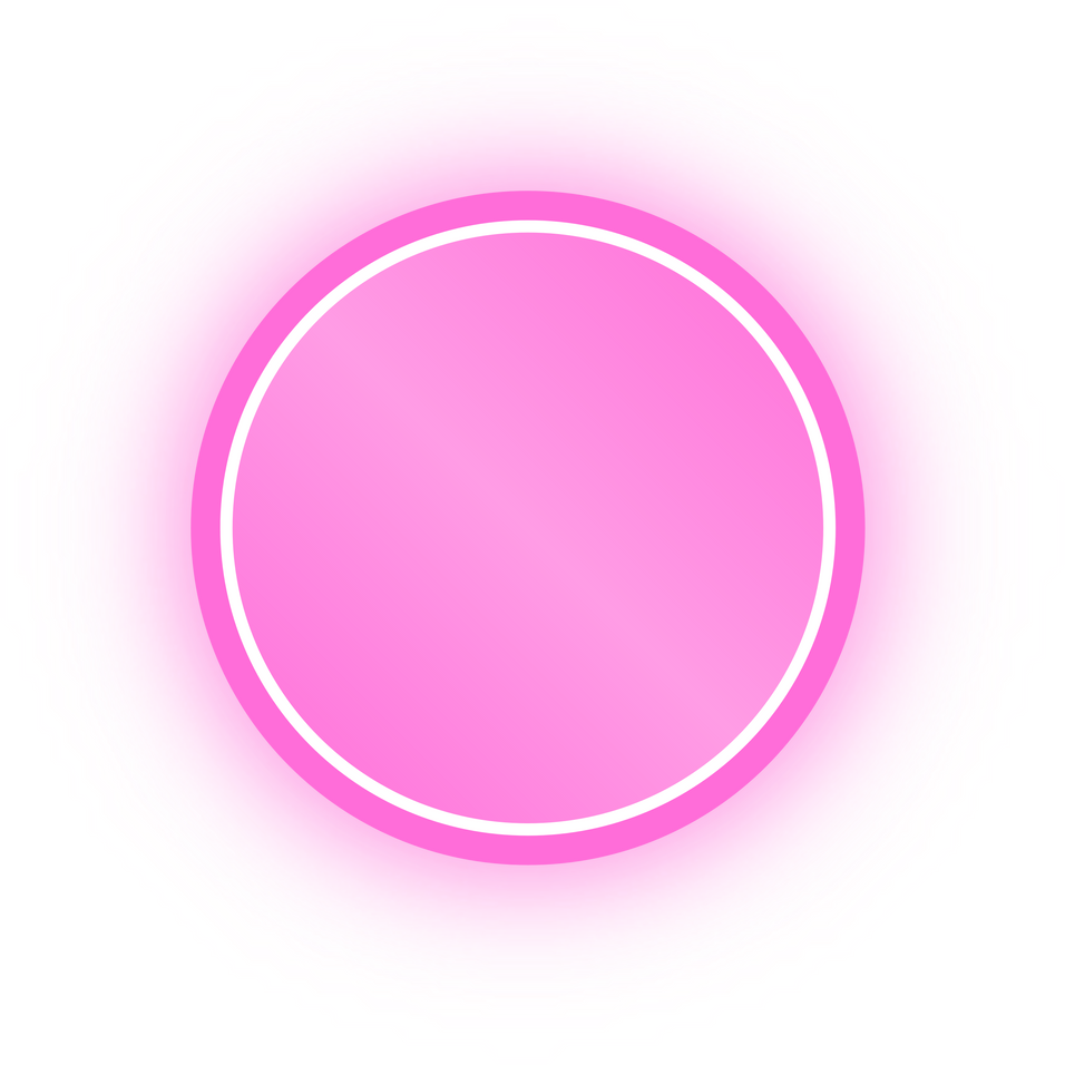 Neon Pink Circle Banner, Neon Circle